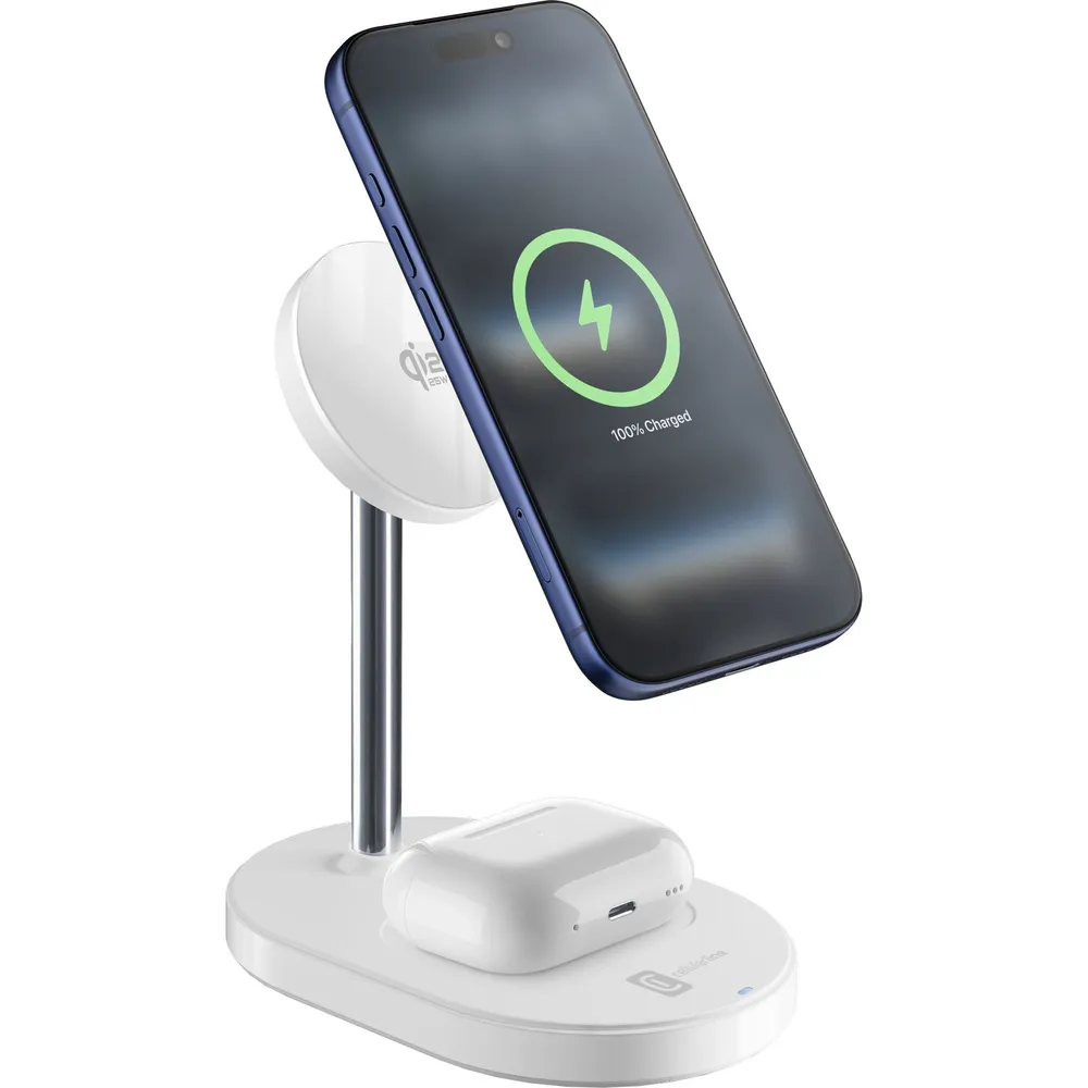 MagSafe MAG DUO 2in1 Qi2 Wireless Charger White (61399)