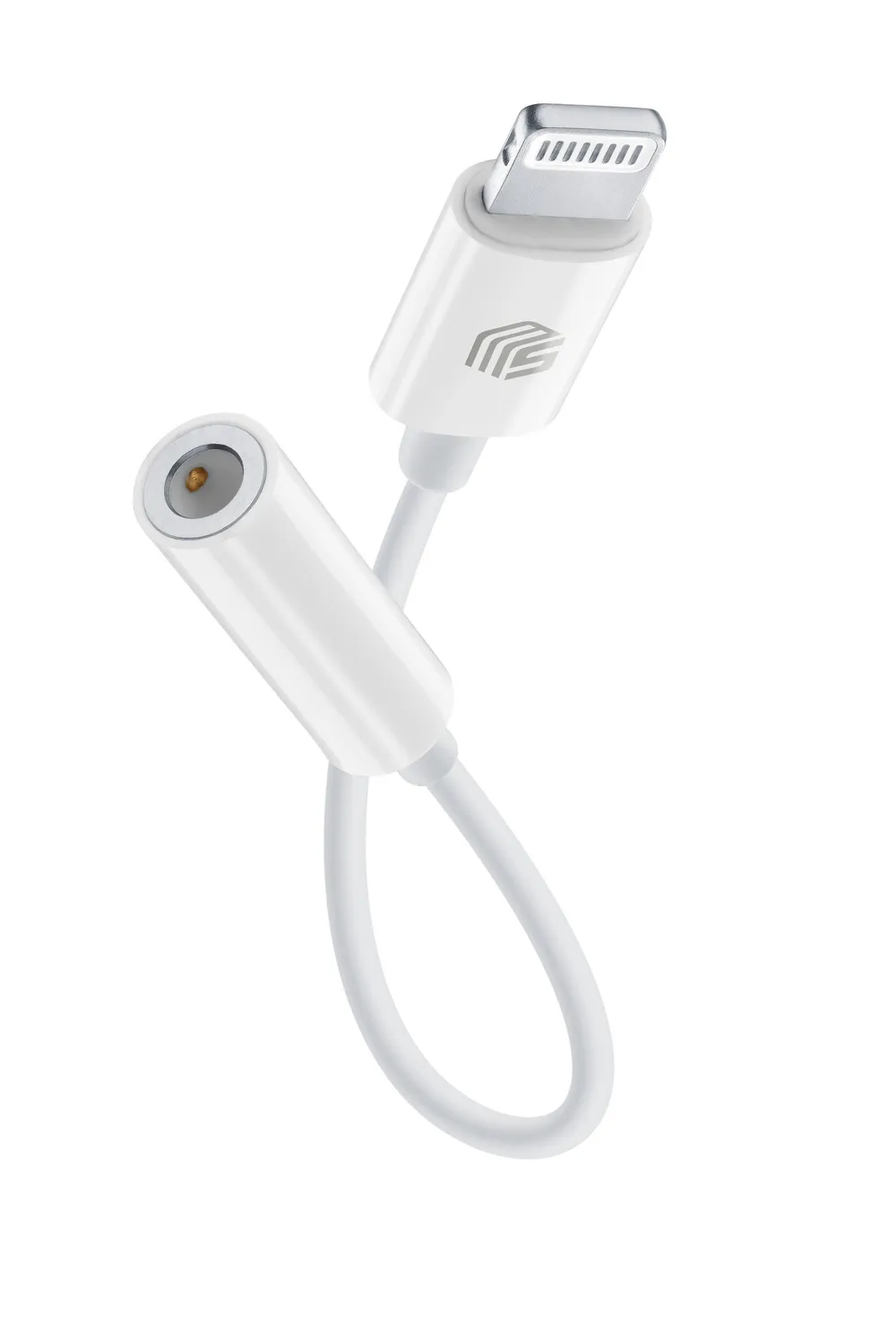 MFI Audio Adapter Kabel Lightning zu 3,5mm Klinkenanschluss White (60746)
