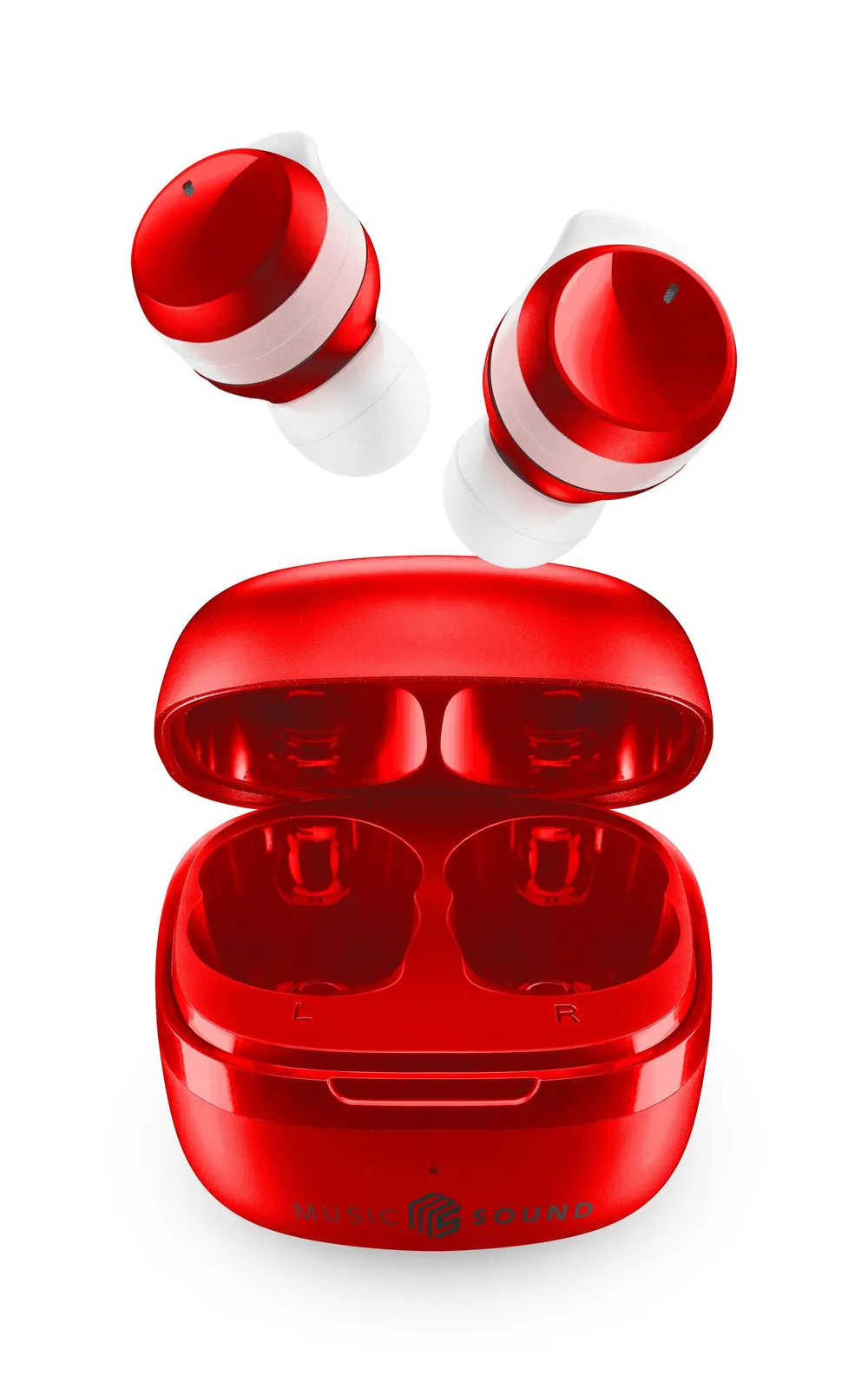 Music & Sound Bluetooth Earphones FLOW Red (60600)