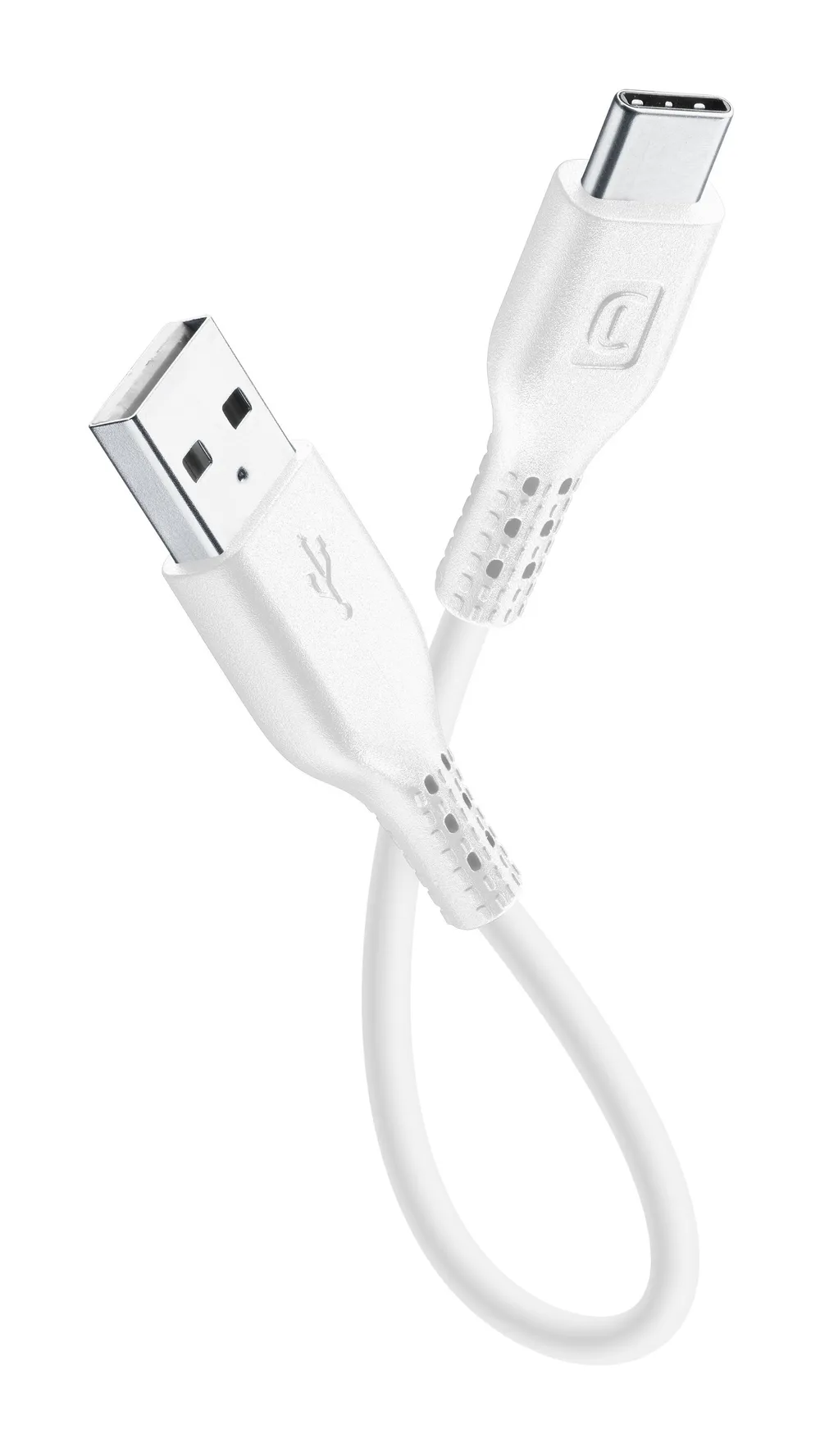 Power Data Cable 15 cm USB-A/ Typ-C White (60293)