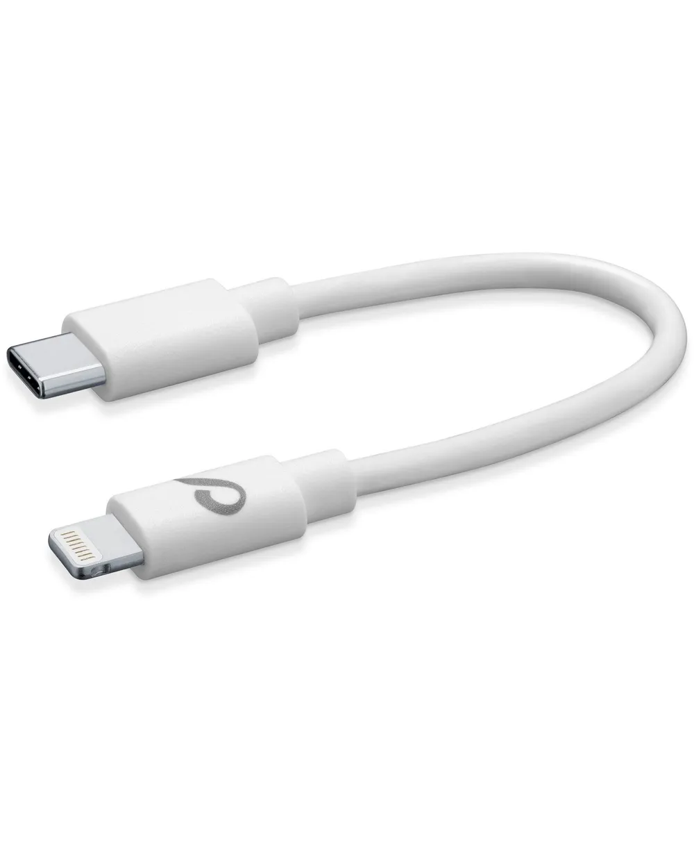 Power Data Cable 15 cm USB Typ-C/ Lightning White (60291)