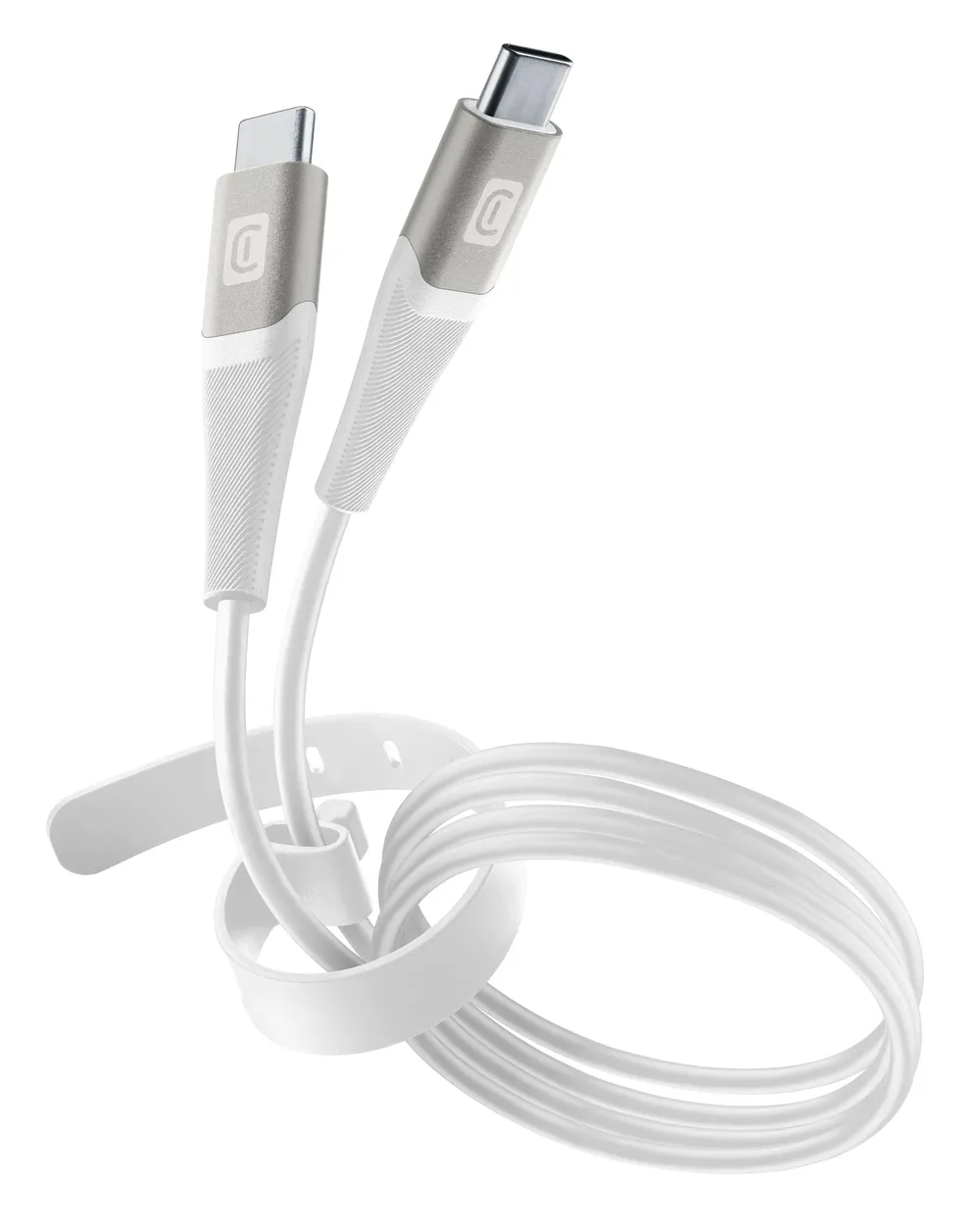 Pro+ Data Cable Belt 1,2m USB Typ-C/Typ-C White (60287)