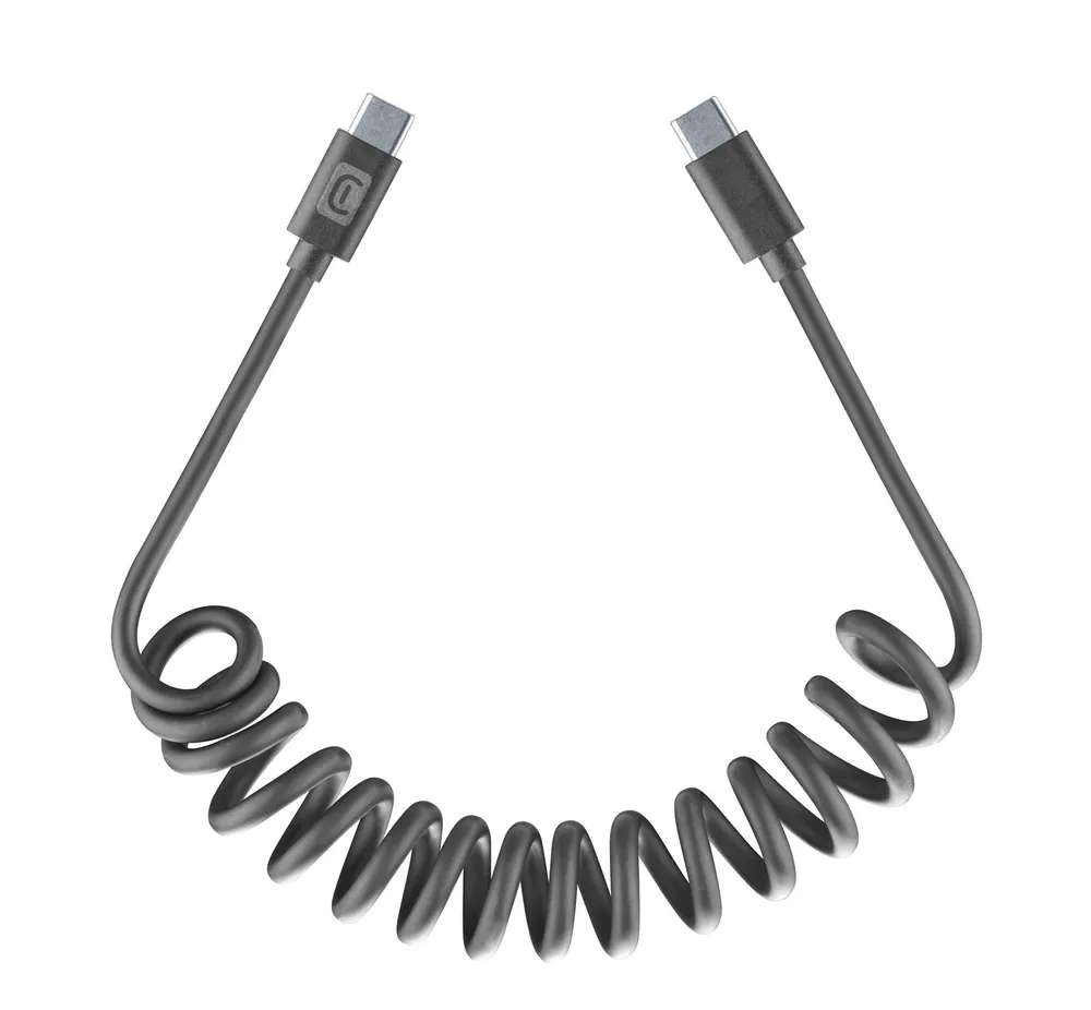 Spiral Data Cable 1,2 m USB-C/ Typ-C Black (61270)