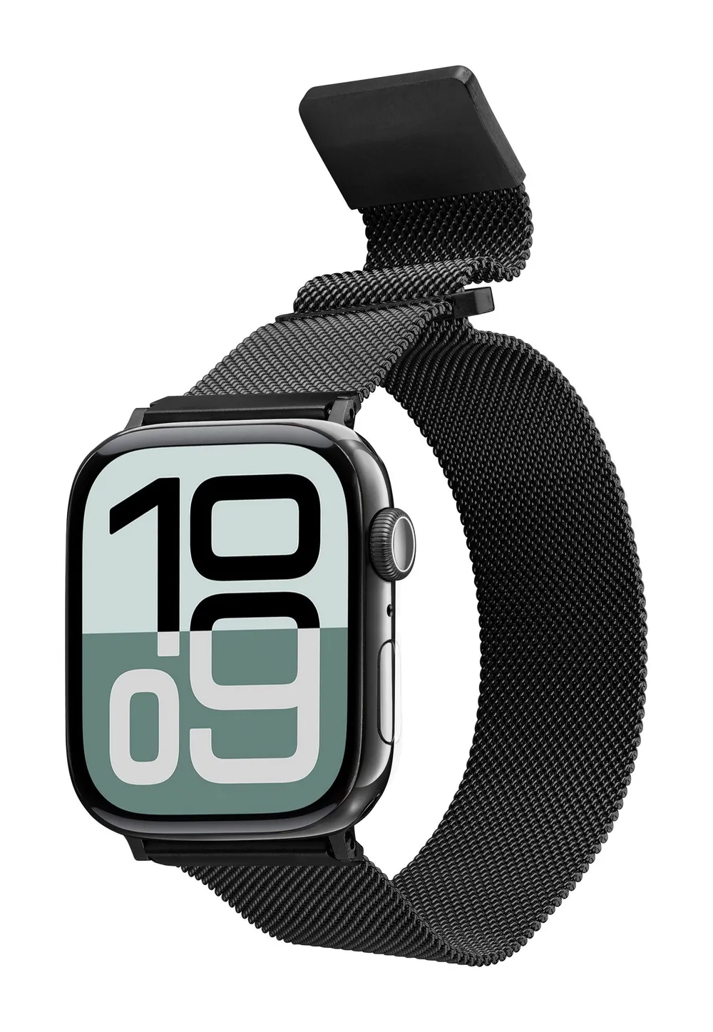 Steel Band für Apple Watch 38/ 40/ 41/ 42mm (Serie 10) Milanaise Black (61116)
