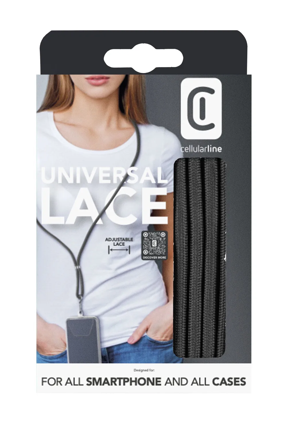 Universal Necklace Strap Lace Black (60640) Handykette ohne Handyhülle