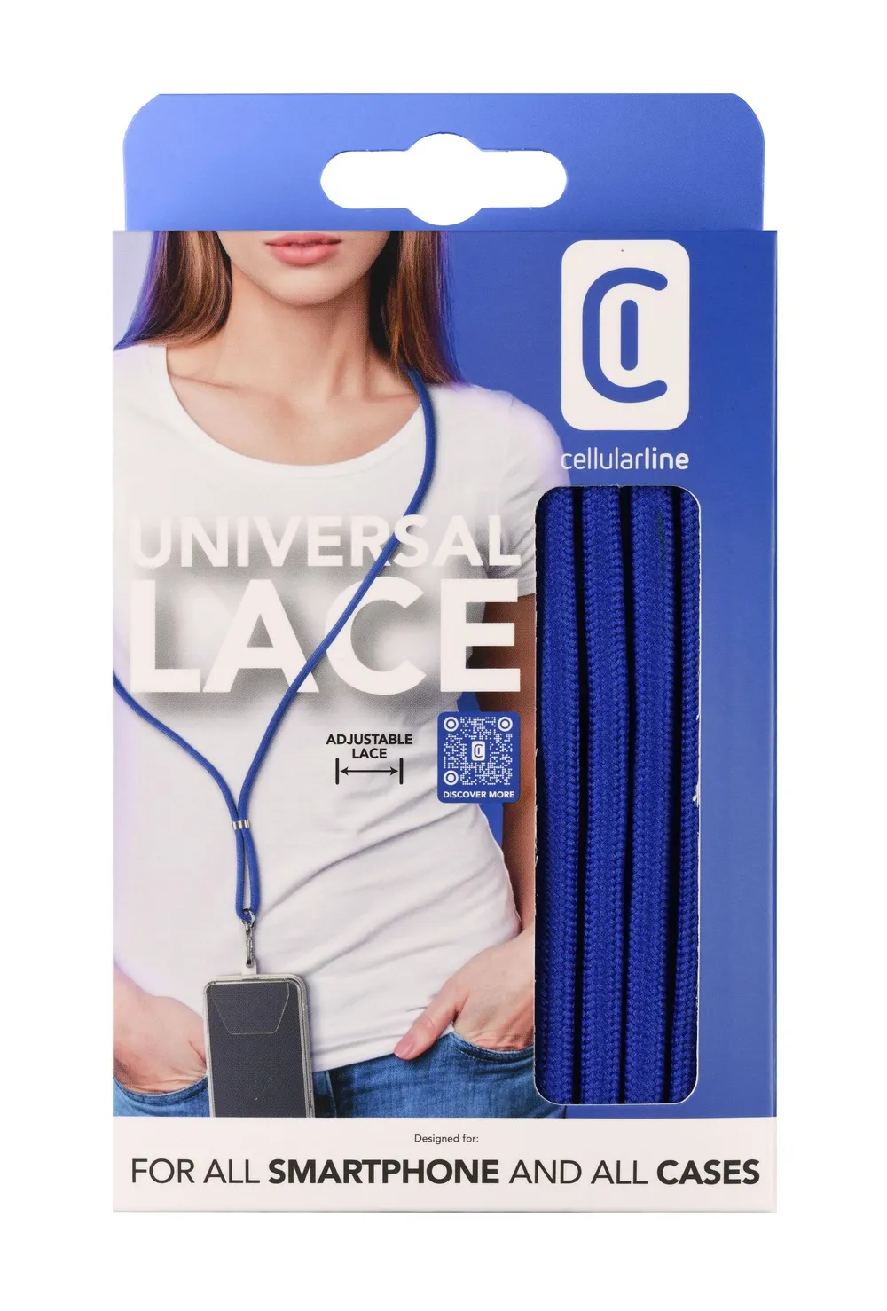 Universal Necklace Strap Lace Blue (60638)