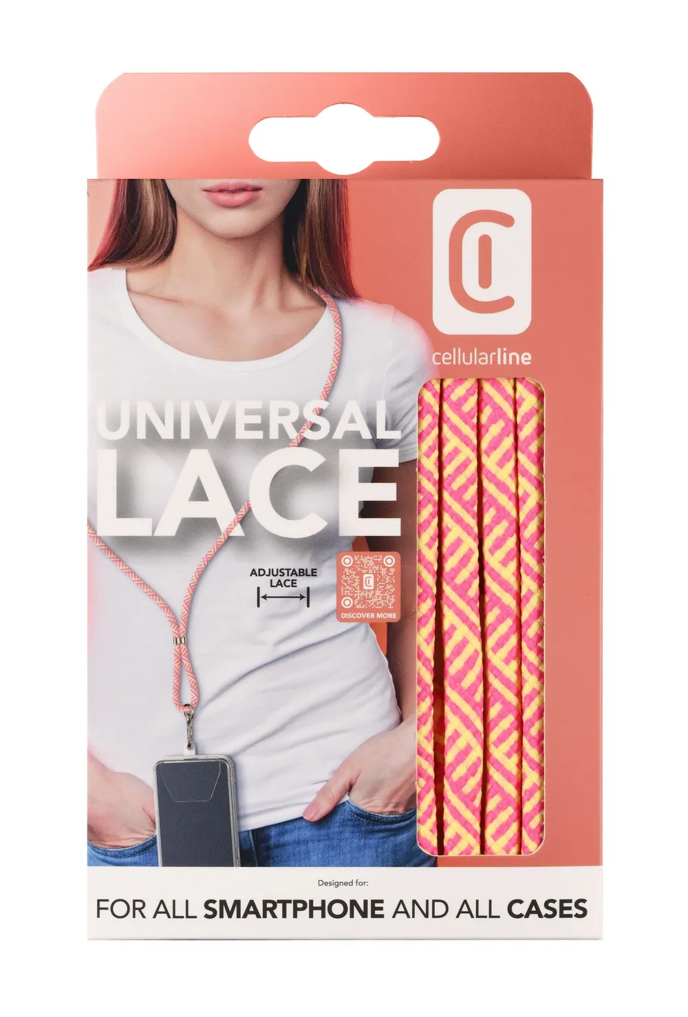 Universal Necklace Strap Lace Orange (61042)