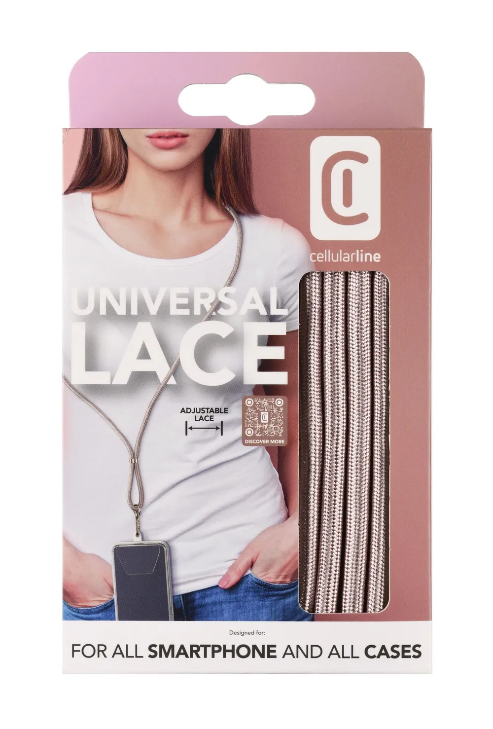 Universal Necklace Strap Lace Rose Gold (61041)