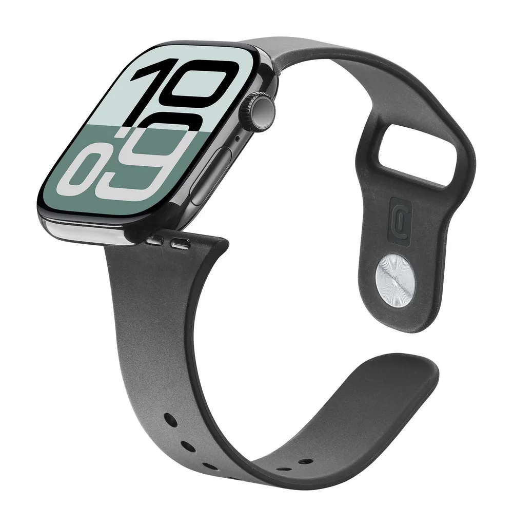 Urban Band für Apple Watch (Serie 1/ 2/ 3) 44/ 45/ 46/ 49mm Silicon Black (611199
