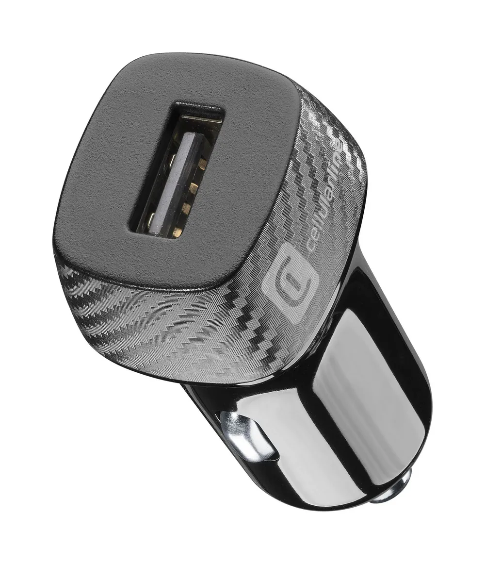USB Car Charger 12W Black (60764) Autoladegerät