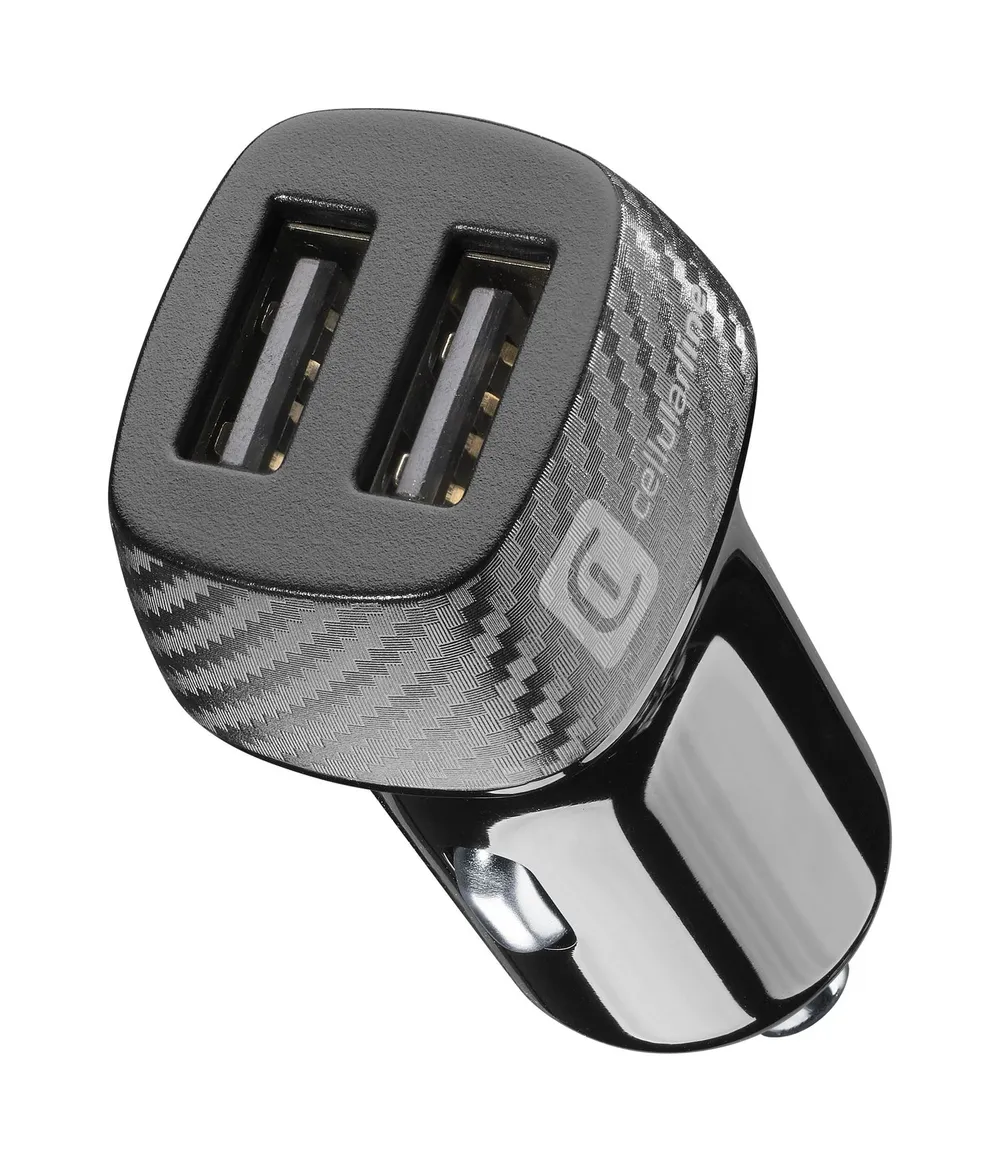 USB Car Charger Duo 10W Black (60751)