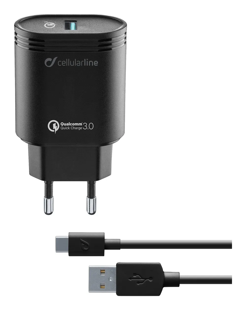 USB Charger Kit QC, Qualcomm 3.0 Technology, designed for Huawei, schwarz (60036)