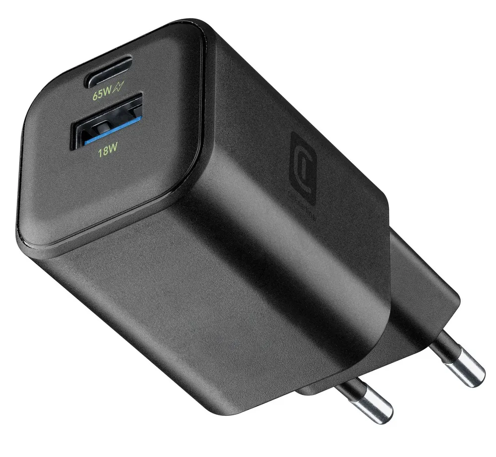 USB Charger Multi 65W GaN Black (61335) Ladegerät (USB-A + USB-C)