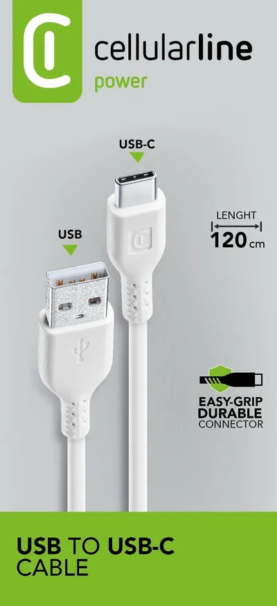 USB Typ-A - USB Typ-C Verbindungskabel weiß (60186)