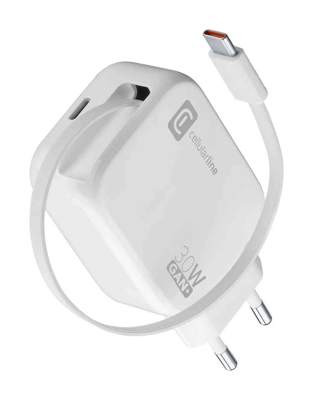 USB Typ-C Travel Charger Roller 30W White (61287)