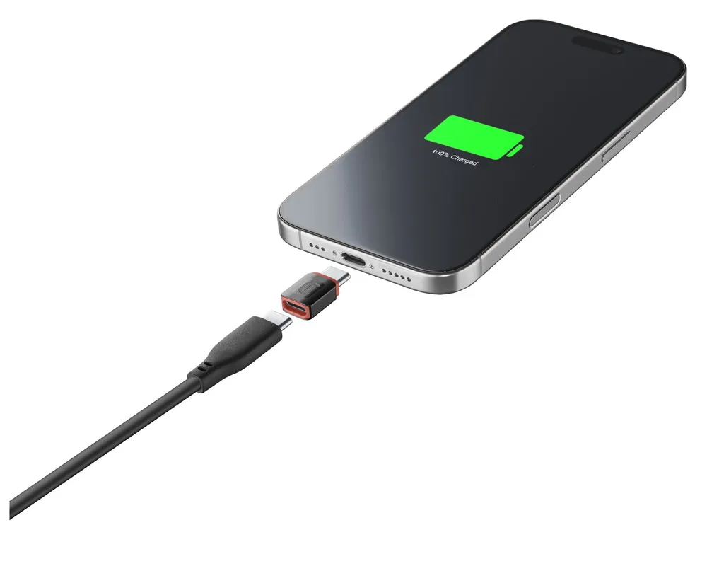 USB Typ-C/ Typ-C Data Security Adapter Black