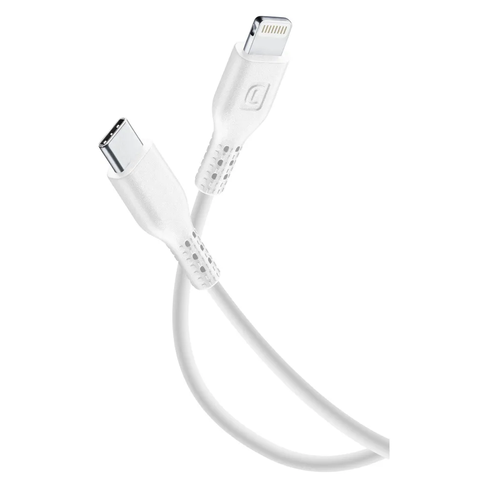 Cellularline Stromkabel für Tablet 120cm - USB-C zu Lightning