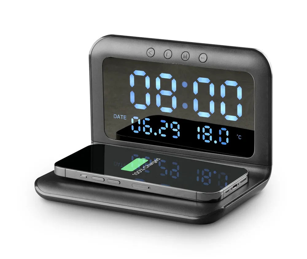 Wireless Smart Clock Charger Black (60402)