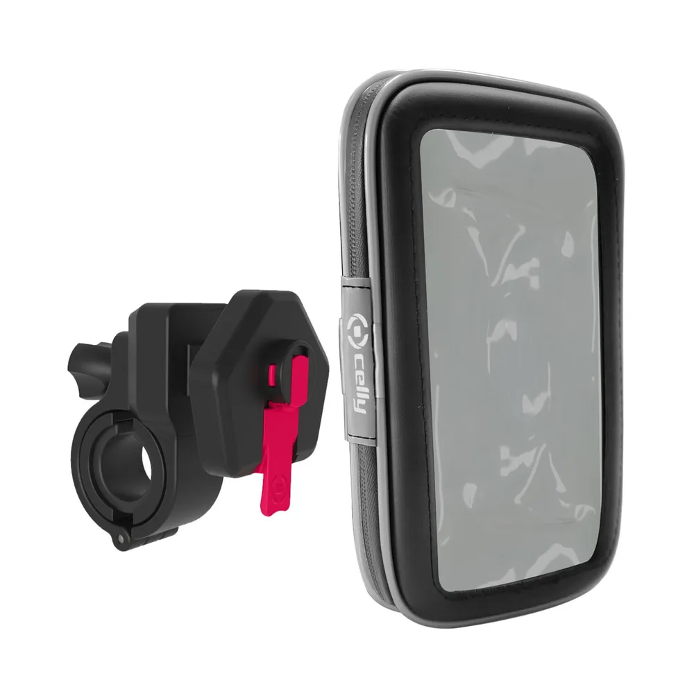 Aktivhalter Celly SNAPFLEX für Smartphone Fahrrad Roller schwarz