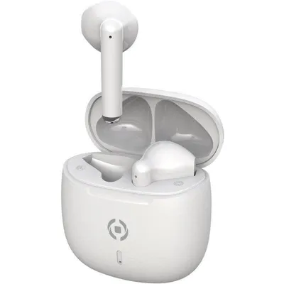 Kopfhörer Celly BUZ2 kabellos Bluetooth 5.3 TWS für Anrufe und Musik weiß