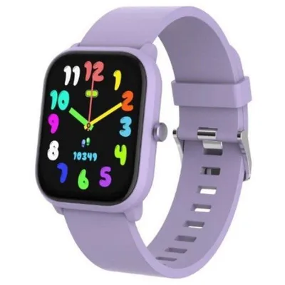 Celly KIDSWATCHBT Bluetooth 1.39" LCD Lila Für Kinder Touchscreen 4GB Pulsmesser Spiele