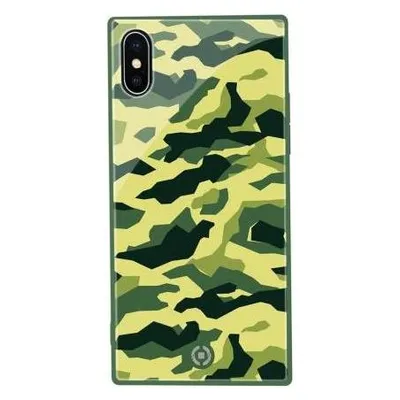 Celly Diamond Square Handyhülle 14,7 cm (5,8') Cover Camouflage, Grün