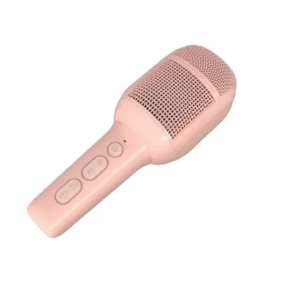 Mikrofon Celly KIDSFESTIVAL2PK kabellos rosa mit integriertem Lautsprecher