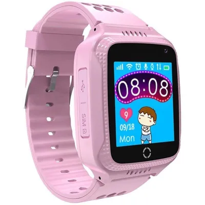Celly KIDSWATCH Bluetooth GPS 1.44" Farbdisplay Rosa IP67 Kindersmartwatch SOS Notruf Schlaftracking