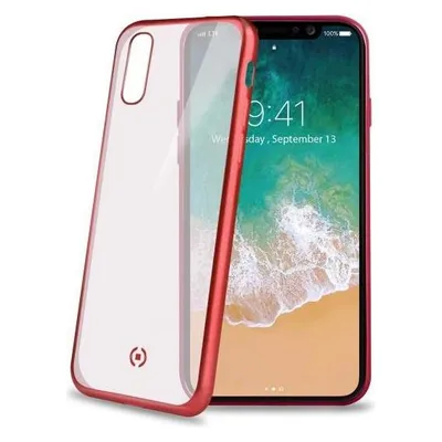 Celly Laser Matt Handyhülle 14,7 cm (5,8') Cover Rot, Transparent