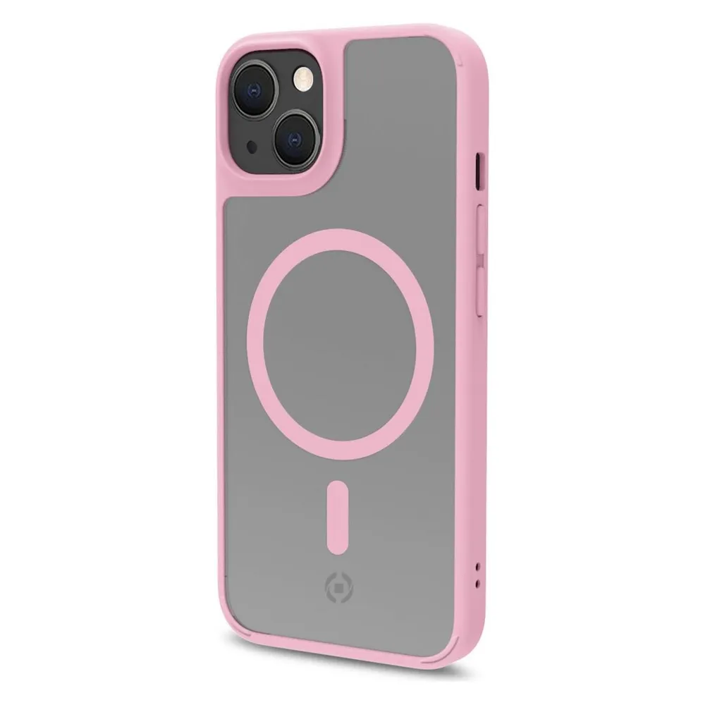 Celly Magmatt Handyhülle 15,5 cm (6,1') Cover Pink, Transparent (Apple iPhone 14)