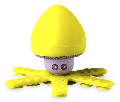 Celly Squiddy Wasserdichter Bluetooth-Lautsprecher Gelb 3W