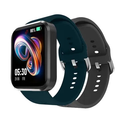 Celly TRAINERBEAT2BL Bluetooth 45mm TFT Schwarz Blau Silikon IP67 SpO2 Pulsmesser Schlaf
