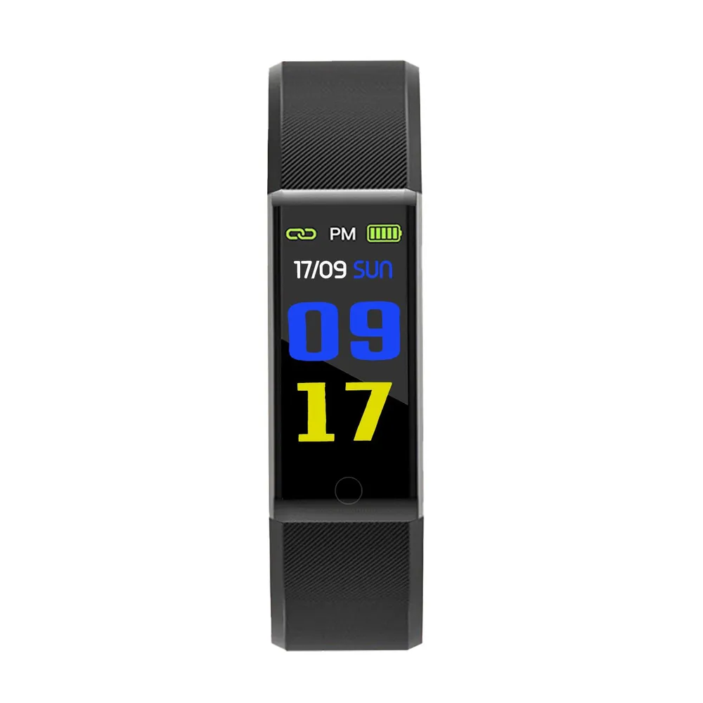 Celly TRAINERTHERMOBK Bluetooth 0,96'' LCD Schwarz Unisex Pulsuhr SpO2 Blutdruckmessung