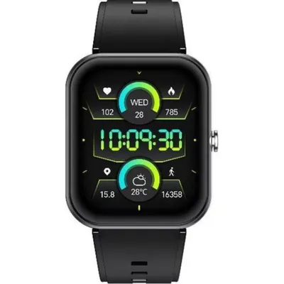 Celly TRAINERWATCH3BK Bluetooth 1,96" AMOLED Schwarz Lautsprecher Mikrofon