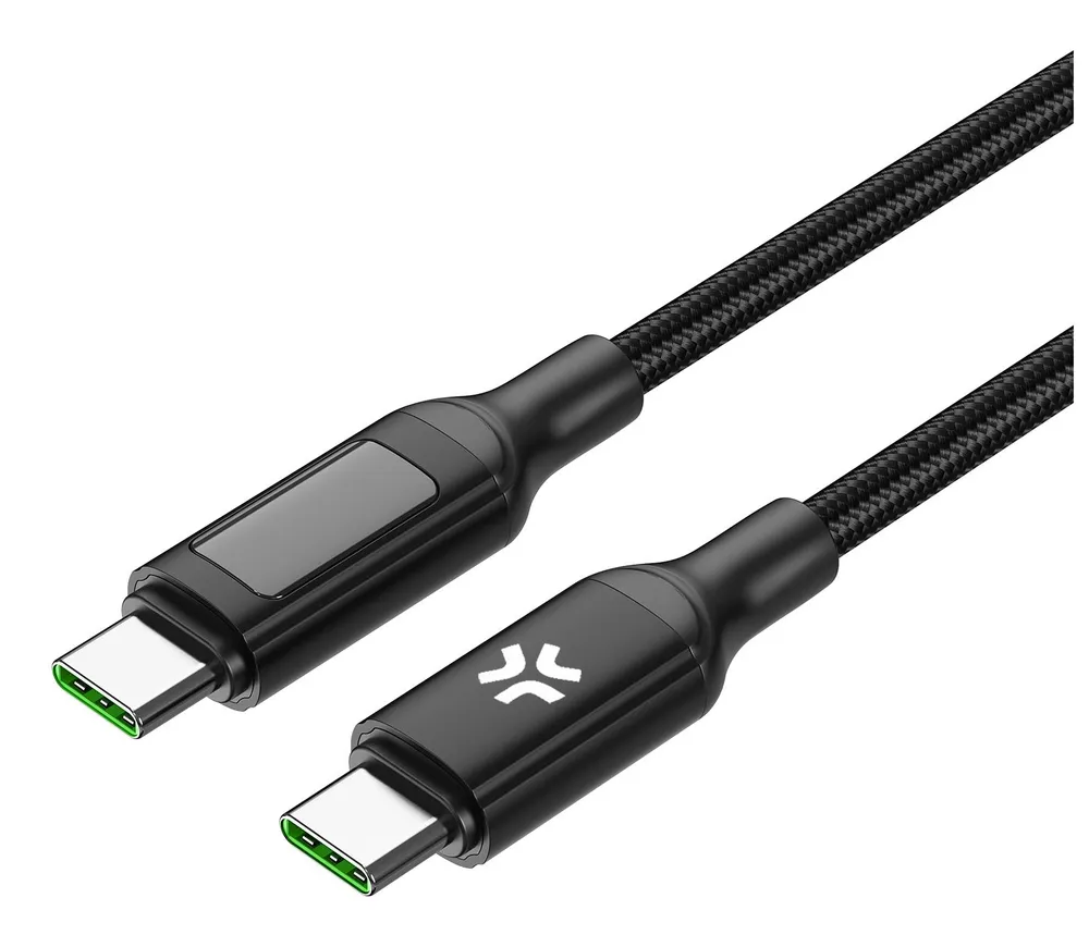 USB-C Kabel Celly 2 m Schnellladen 100W Schwarz
