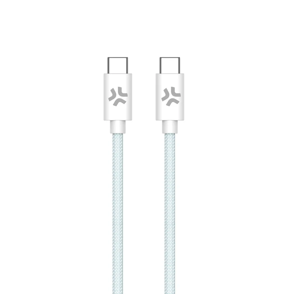 USB-C auf USB-C Kabel Celly Geflochten 1,5 m Schnellladen 100W