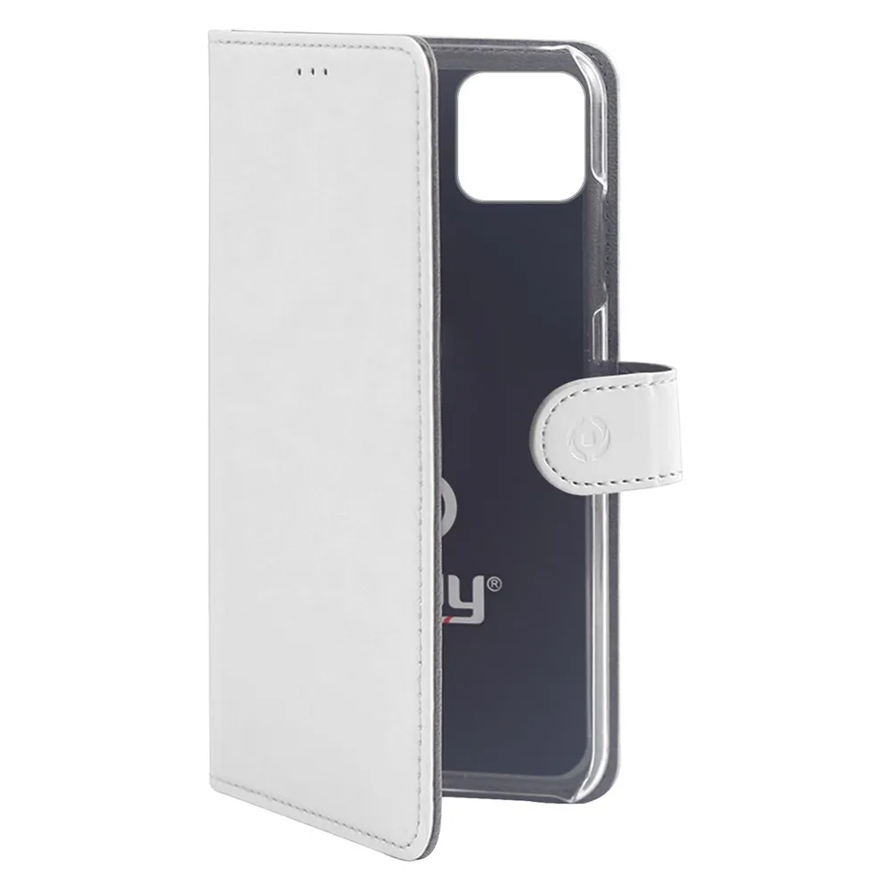 Celly Wally Handytasche 15,5 cm (6,1') Buchtasche Grau, Weiss