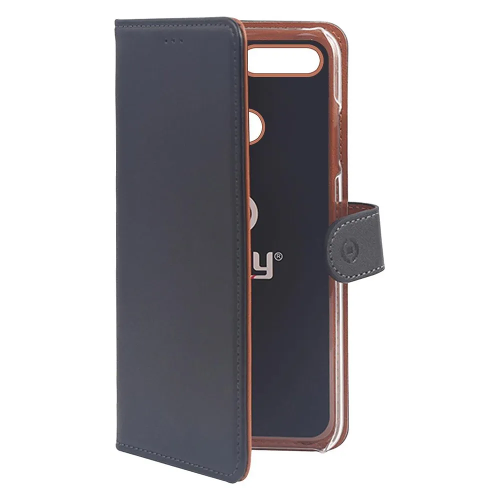 Celly WALLY Handytasche Etui Schwarz (Huawei Y9 (2018))