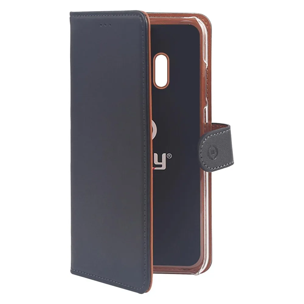 Celly WALLY Handytasche Etui Schwarz (Samsung Galaxy J4 (2018))