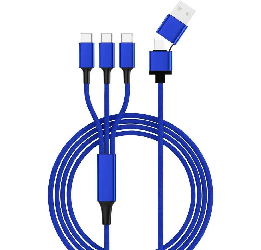 cemon 3-fach USB-C® Ladekabel - 3x USB Typ C Anschluss, 120 cm USB-Kabel