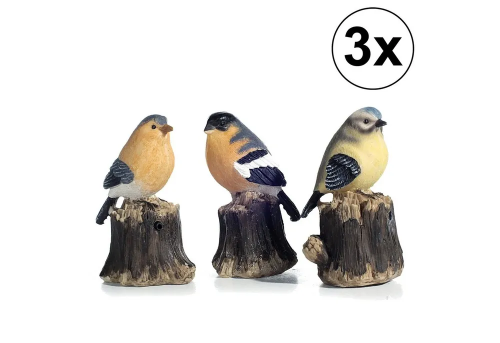 CEPEWA Bewegungsmelder 3er Set Bewegungsmelder "Vogel", 3fach sortiert