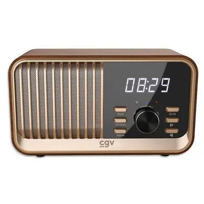 Radio CGV BEBOP FM BOIS Stereo Bluetooth USB MicroSD Holzgehäuse