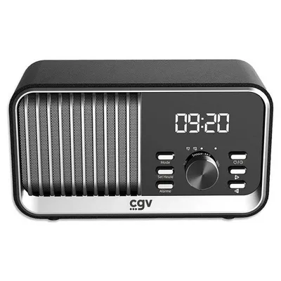 Radiowecker CGV BeBop FM NOIR Bluetooth USB MicroSD Stereo 8W Schwarz