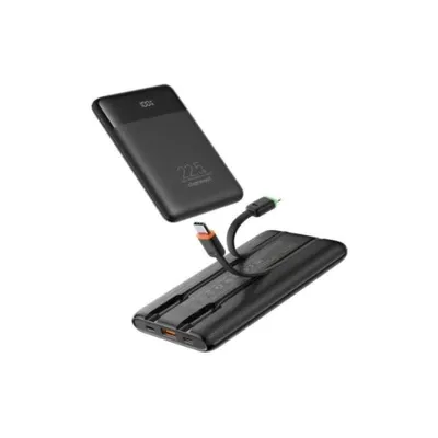 Power Bank Charmast W1202 10.000 mAh 22.5W Ultra Slim mit integrierten Kabeln