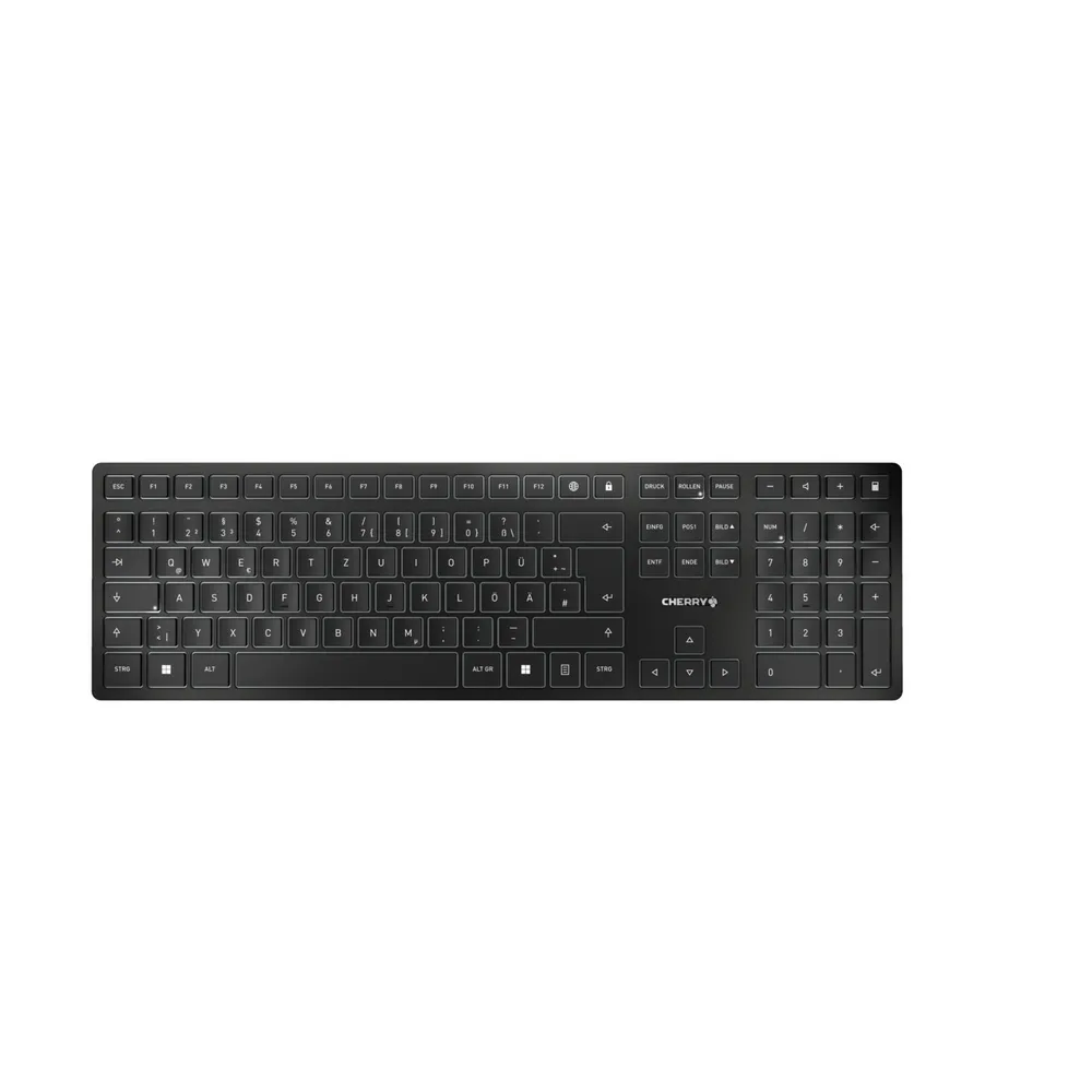 CHERRY KW 9100 SLIM Kabellose Tastatur QWERTZ Schwarz