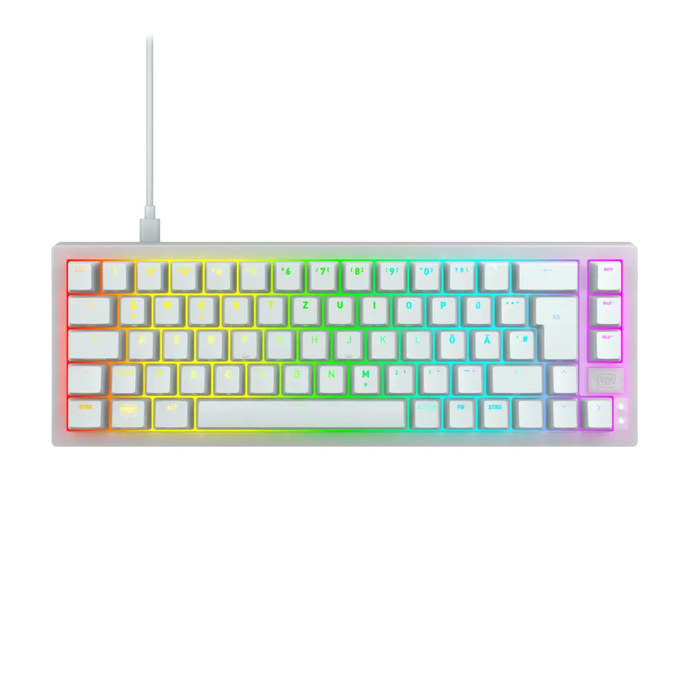 Tastatur mechanisch CHERRY K5V2 Compact QWERTZ Deutsch RGB weiß