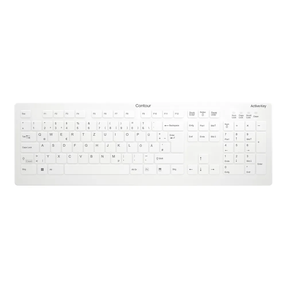 Cherry Active Key AK-C8112 Medical Keyboard Wireless | ak-c8112-fu1-w/de | weiß - USB