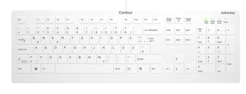 Cherry Active Key AK-C8112 | ak-c8112-us-w/us | Tastatur - medizinisch