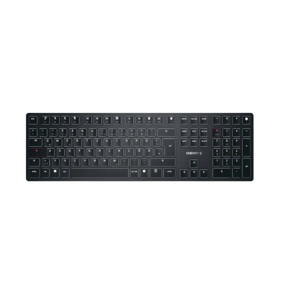 Cherry KW X ULP + McAfee Bundle | g8u-27000ltbde-2 + mcafee 1y 3 | Verkabelt & Kabellos - USB + RF Wireless + Bluetooth