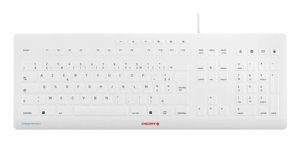 Cherry STREAM KEYBOARD | jk-8502fr-0 | Tastatur - desifizierbare Hygienetastatur